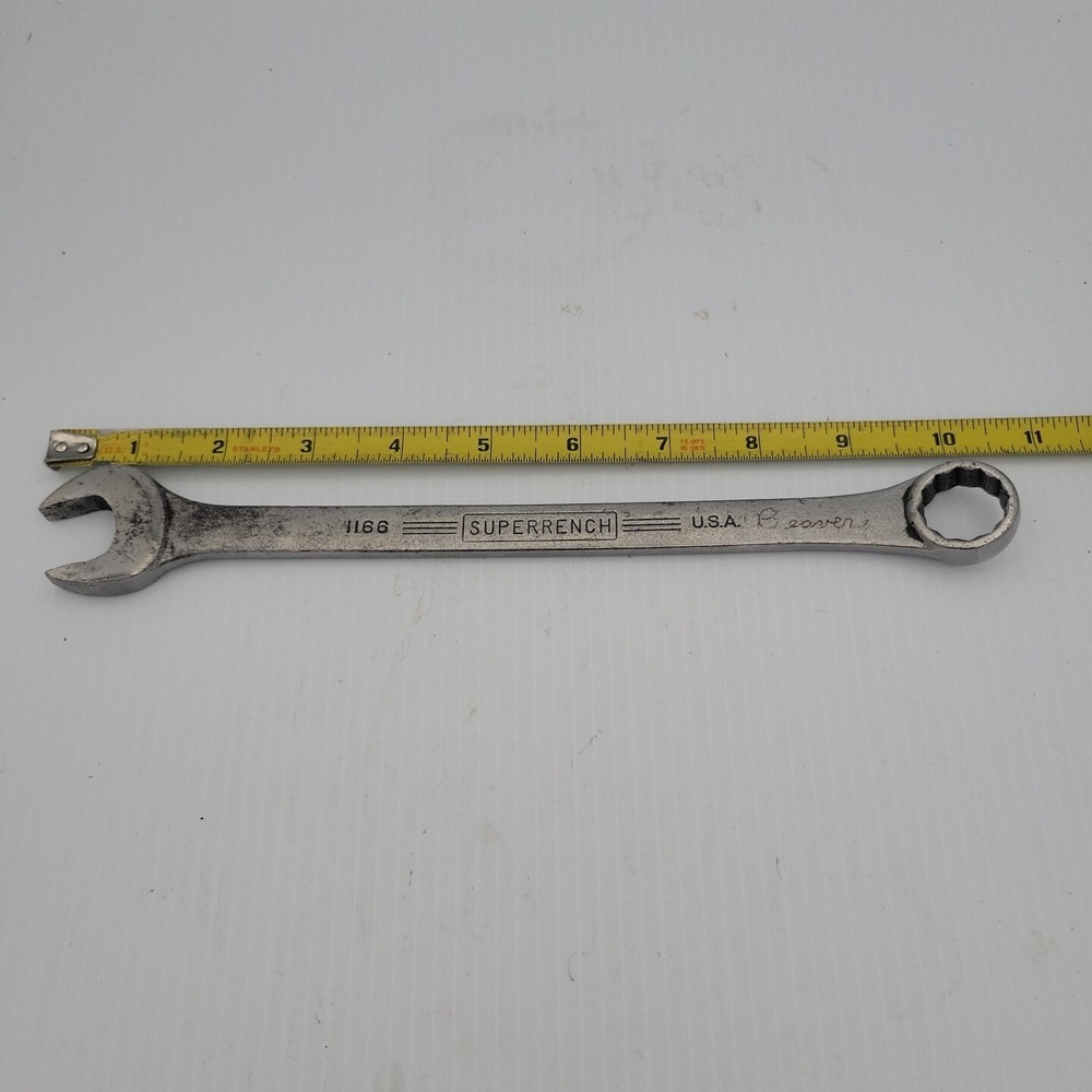 Williams 1166 Superrench 3/4" SAE 12 Point Combination Combo Wrench Made In USA